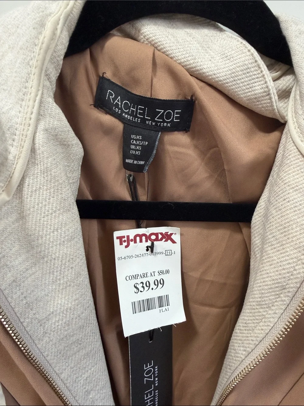 Rachel Zoe Camel Hooded Blazer Jacket - Camel
